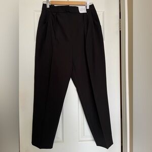 Topshop Black Tapered Leg Dress Pants Size 8